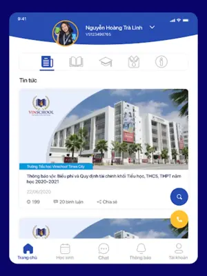 VinschoolOne android App screenshot 2